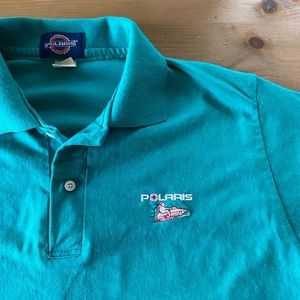 Vintage Polaris snow machine golf shirt